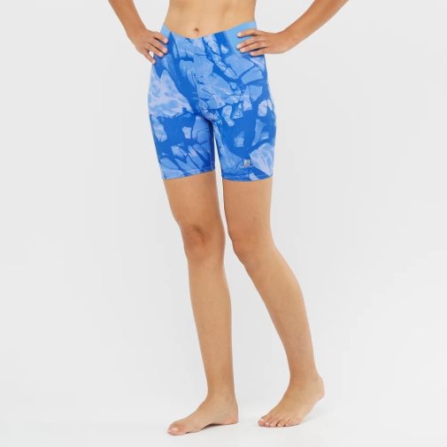 Salomon Cross Multi 7'' Short Women's Running Tights Blue | CA 83H56